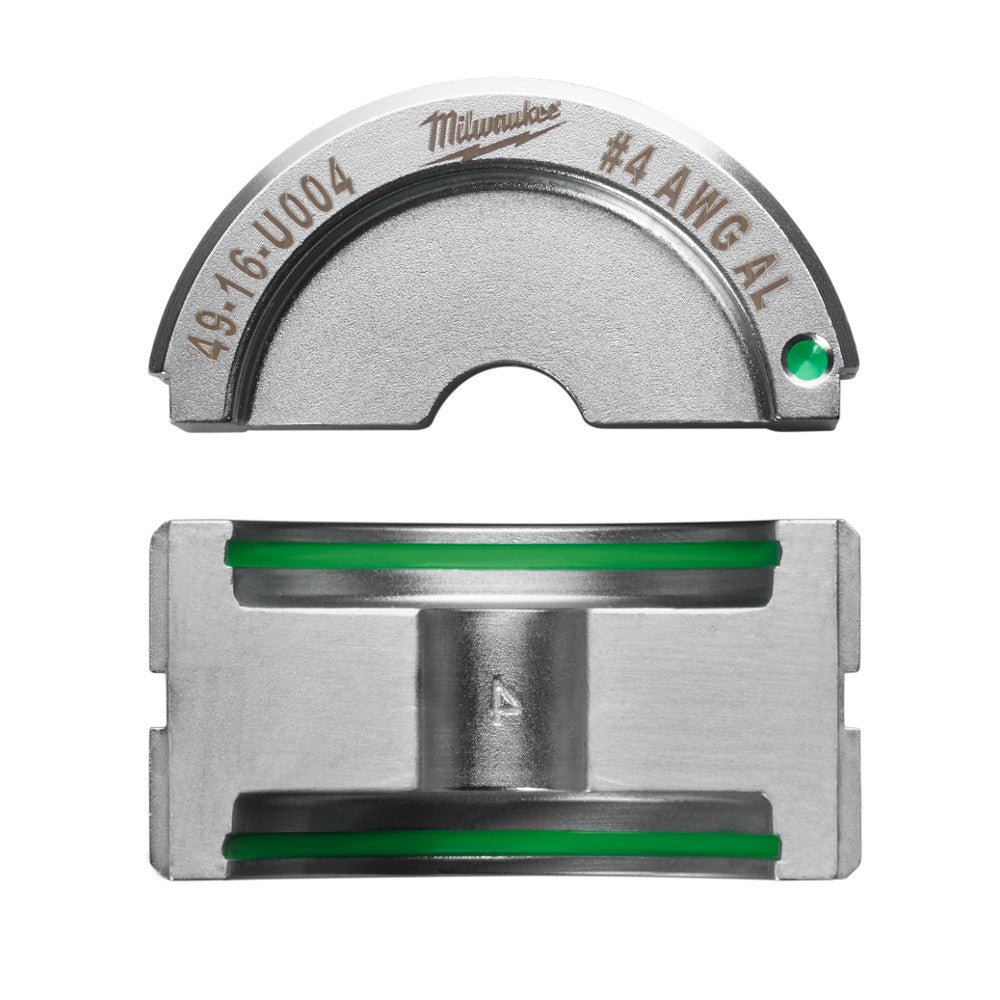 Milwaukee Electric #4 Aluminum U Style Die - MLW-49-16-U004 | MFVCanada.com