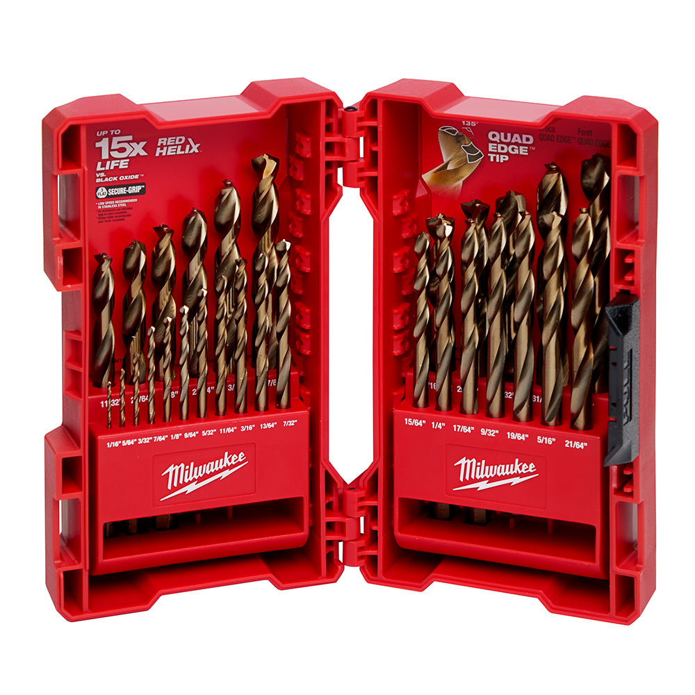 Milwaukee Electric Cobalt Red Helix 29 Piece Set - MLW-48-89-2332 | MFVCanada.com