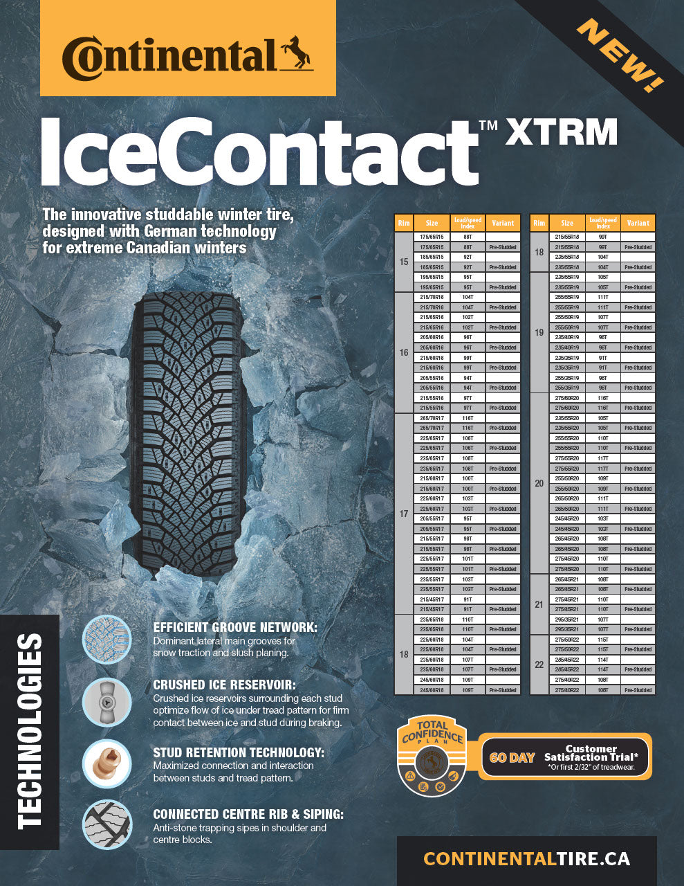 CONTINENTAL IceContact XTRM - Studded Winter | GarageAndFab.com