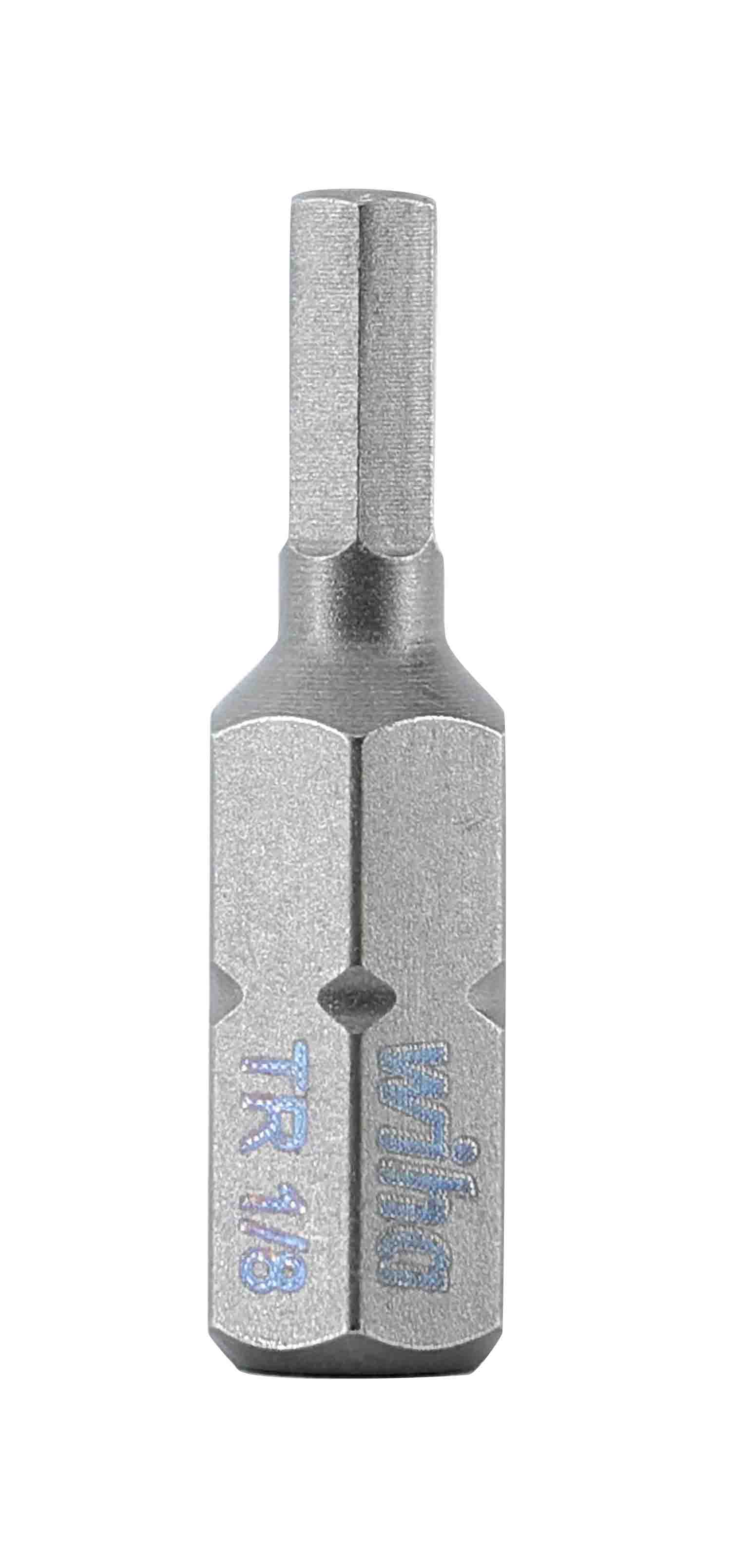WIHA TOOLS Security Hex Insert Bit 1/8" X 25Mm - WIH-71936 | GarageAndFab.com