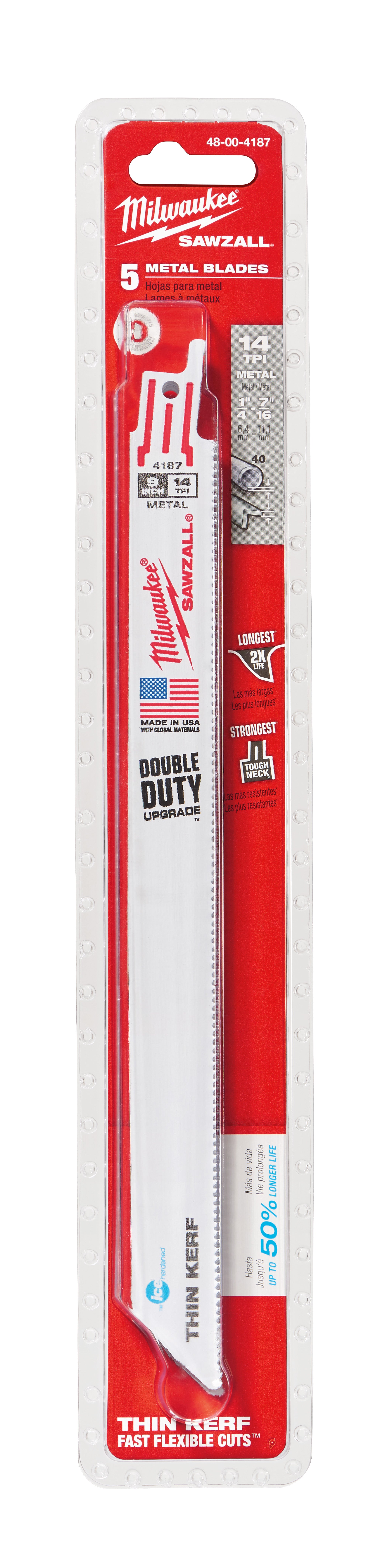 Milwaukee Electric Blade 14T 9L Ice Hard Bulk 100 - 48-01-9187 - MLW-48-01-9187 | MFVCanada.com