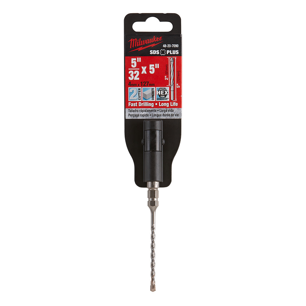 Milwaukee Electric Sds+2Ct 3/16"X3"X6"W/Hex Bulk 25 - MLW-48-20-7198 | MFVCanada.com