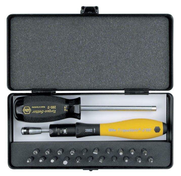 WIHA TOOLS 24 Piece Esd Safe Torquevario-S Microbits Set - WIH-28591 | GarageAndFab.com