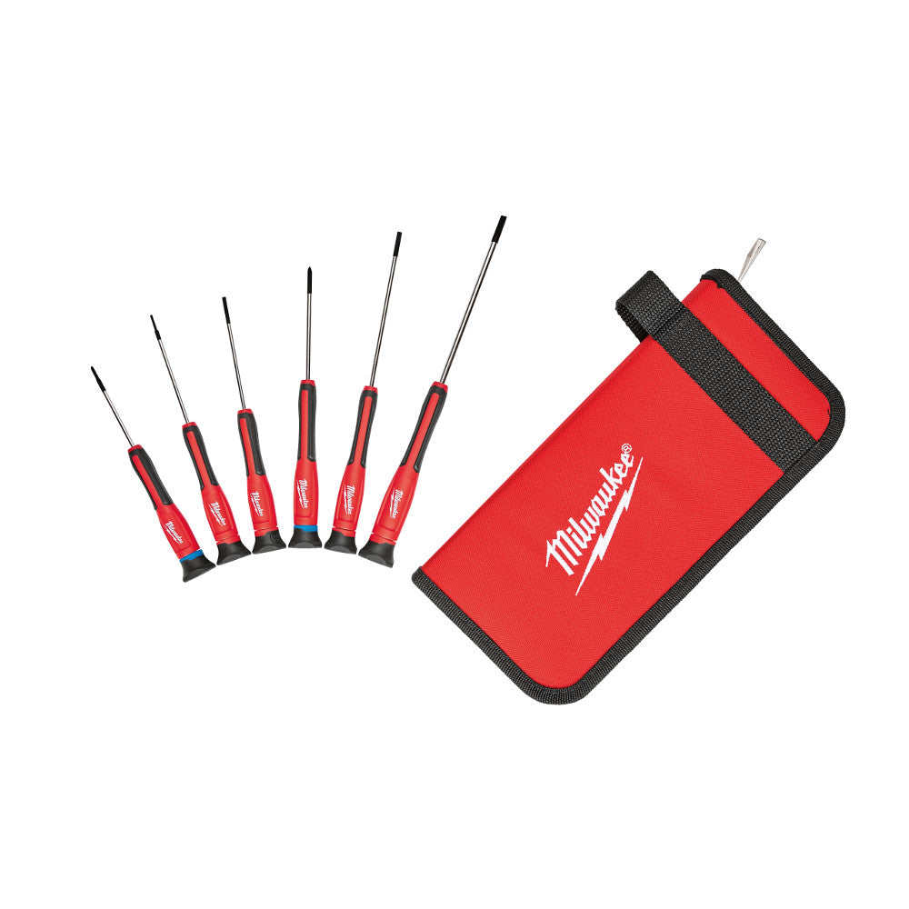 Milwaukee Electric 6Pc Precision Drivers W/ Case - MLW-48-22-2606 | MFVCanada.com