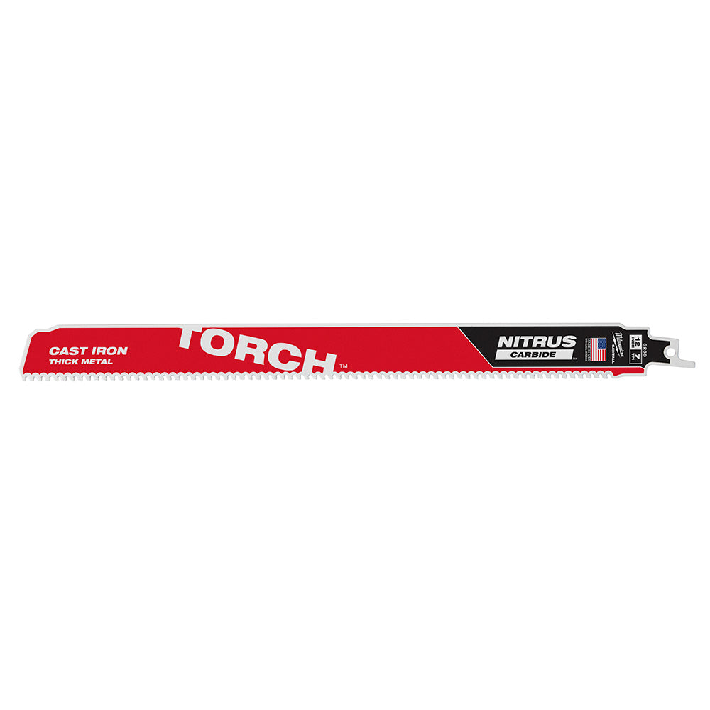 Milwaukee Electric 12" Sawzall Torch With Nitrus Carbide Blade, 7 Tpi, Pack Of 1 - MLW-48-00-5263 | MFVCanada.com