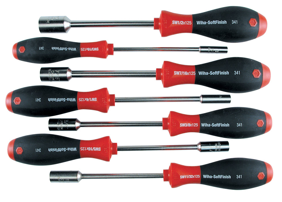 WIHA TOOLS 7 Piece Softfinish Nut Driver Set - Inch - WIH-34193 | GarageAndFab.com