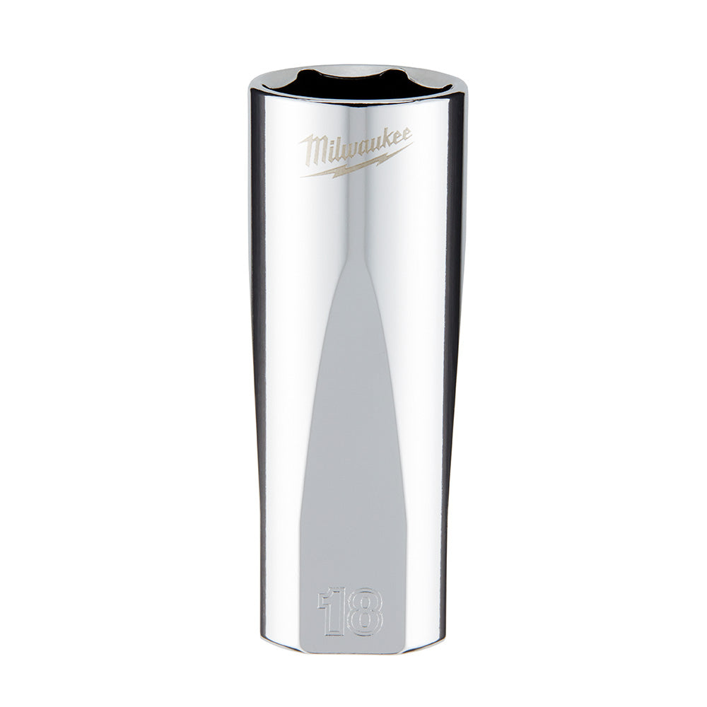 Milwaukee Electric 3/8" Drive 18Mm Socket - Deep - MLW-45-34-0118 | MFVCanada.com