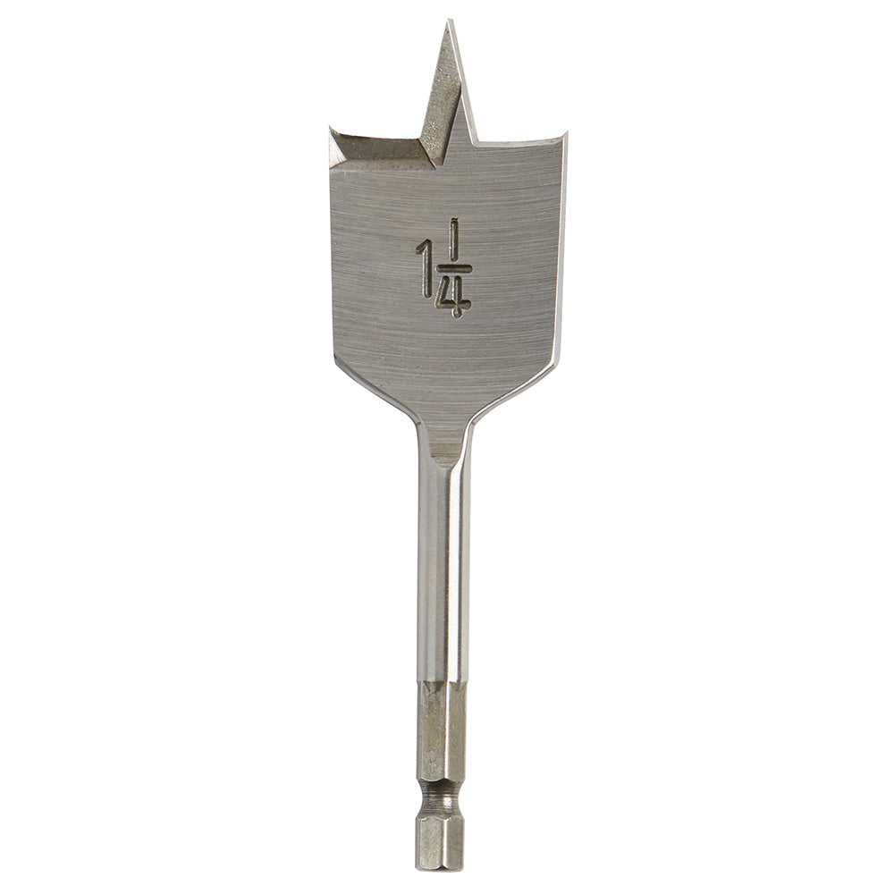 Milwaukee Electric 1-1/4" X 4.5" Flat Boring Bit - MLW-48-27-0015 | MFVCanada.com