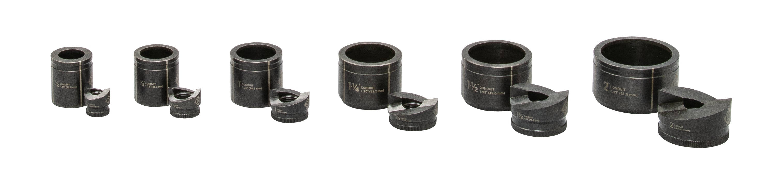Greenlee Ko Set, Sb 1/2" - 2" - GRE-7236 | GarageAndFab.com