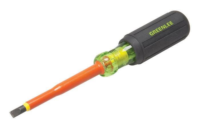 Greenlee Screwdriver, Insul, Cab, 1/4"X4" -GRE-0153-11-INS | GarageAndFab.com