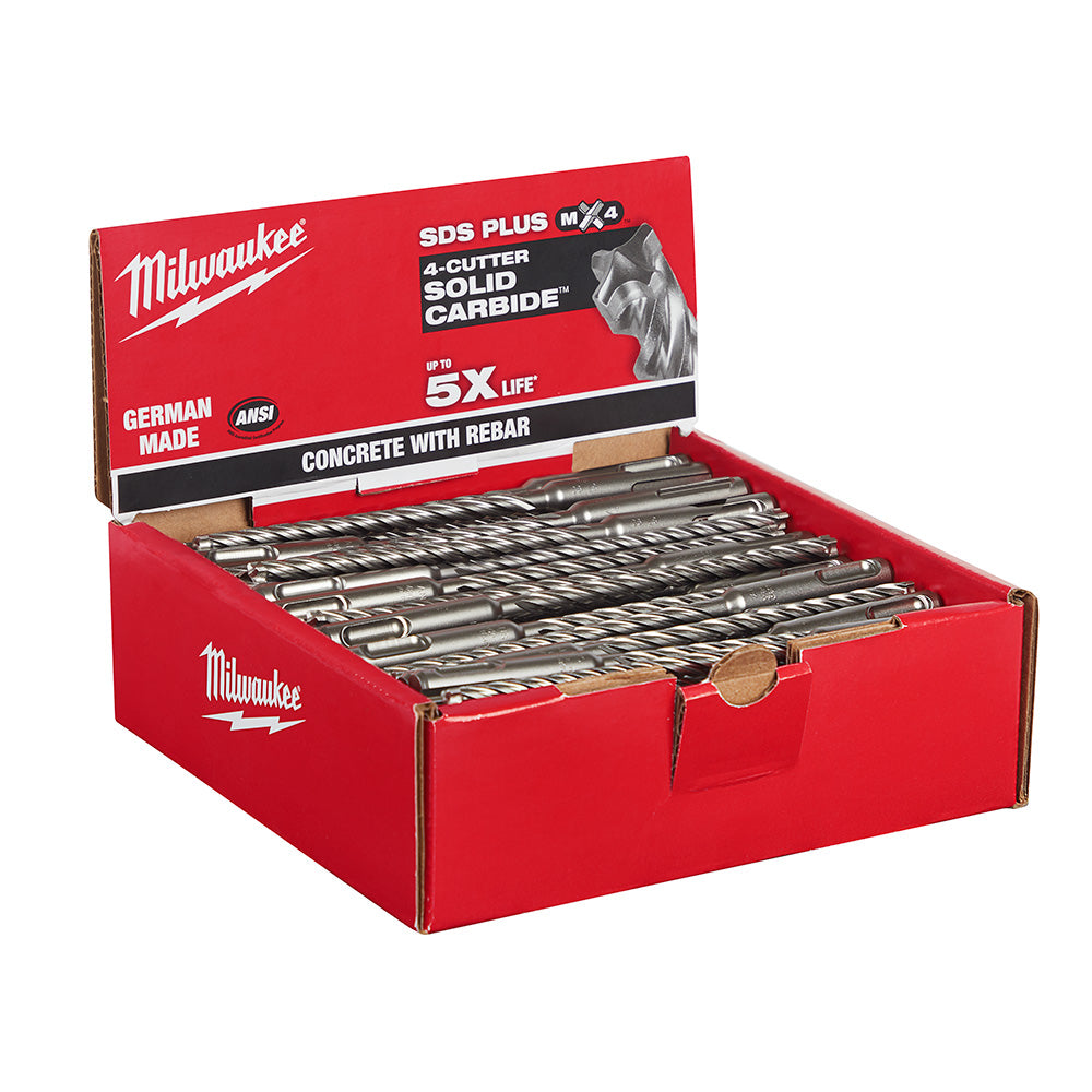 Milwaukee Electric Sds+ Mx4 3/16" X 4" X 6" Bulk 100 - MLW-48-20-7990 | MFVCanada.com