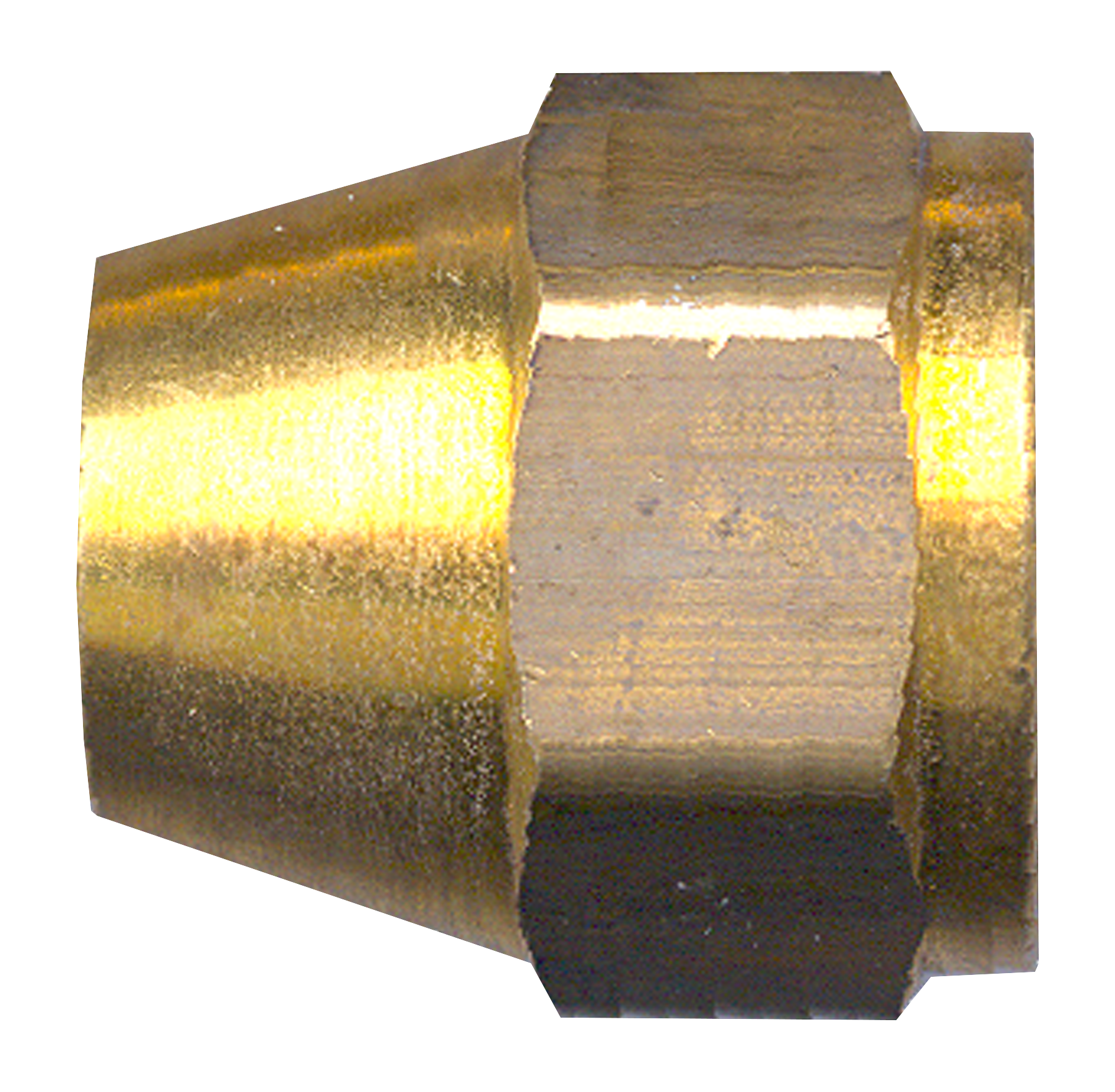 Fairview Milled Flare Nut;1/4;Lead Free Item #: FVF-LF-41S-4 | GarageAndFab.com
