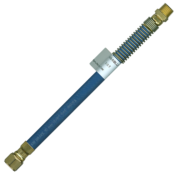 Fairview Air Brake Blue Assembly w/Spring Guards;8ft Item #: FVF-HAB-8SG-BLU | GarageAndFab.com