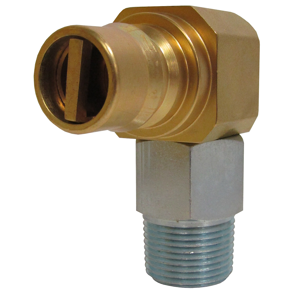 Fairview Gas 90 Elbow Swivel;3/4MPTxQD Nipple FVF-ACM-75-GMNSL | GarageAndFab.com