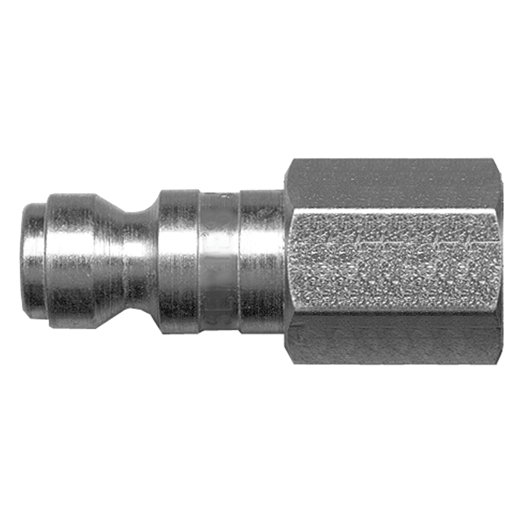 Fairview SS Tru-Flate Nipple;1/4x1/4 FPT Item #: FVF-QD-STFN4-4F | GarageAndFab.com