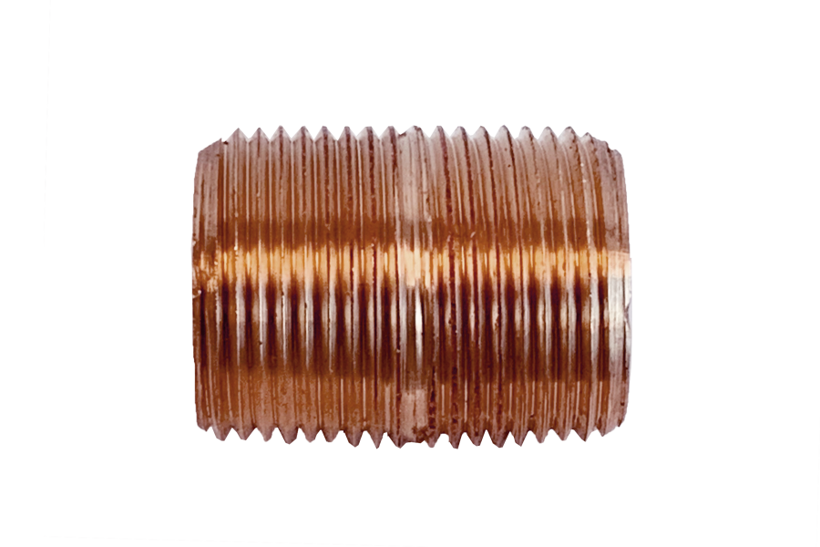 Fairview Red Brass Close Nipple;3/4 MPT Item #: FVF-112RED-E | GarageAndFab.com