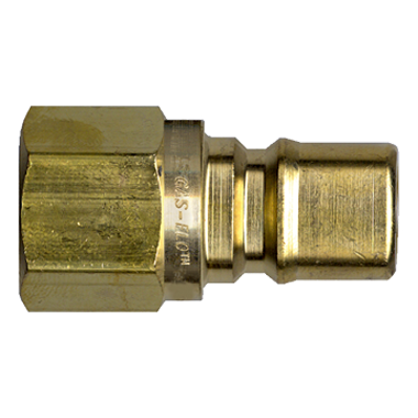 Fairview 1/4 Gas-Flo Nipple x 9/16-18 L.H Female Item #: FVF-QD-GMN4-4FW | GarageAndFab.com