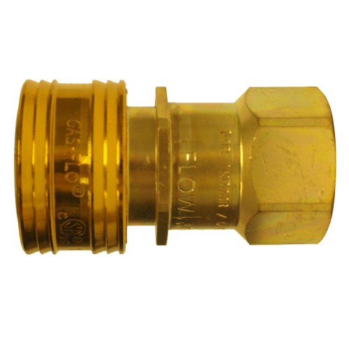 Fairview 1/4 Gas-Flo Coupler x 9/16-18 L.H Male Item #: FVF-QD-GMC4-4MW | GarageAndFab.com