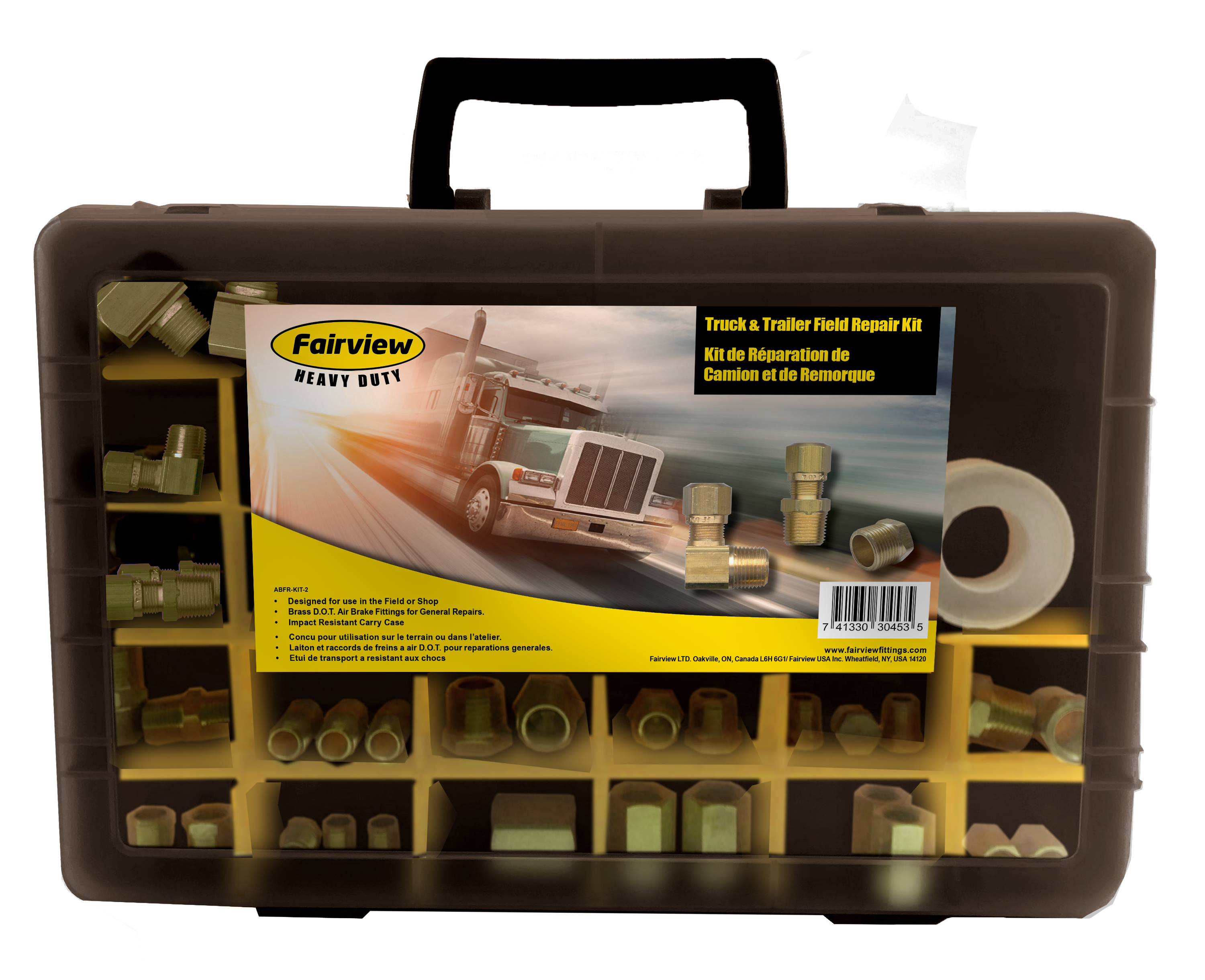 Fairview Air Brake PTC Fitting Kit Item #: FVF-ABFR-KIT-2-PC | GarageAndFab.com