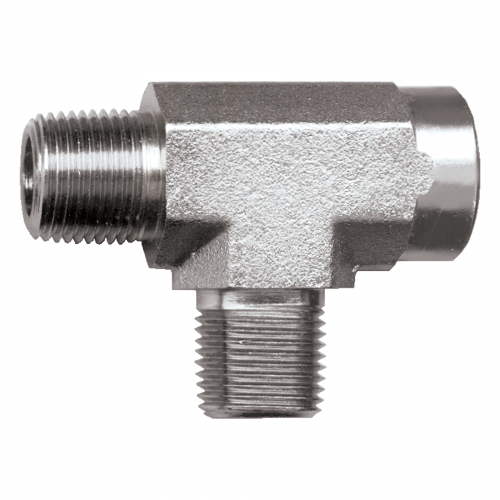Fairview Steel Tee;3/8FPTx3/8MPTx3/8MPT Item #: FVF-S1004-C | GarageAndFab.com