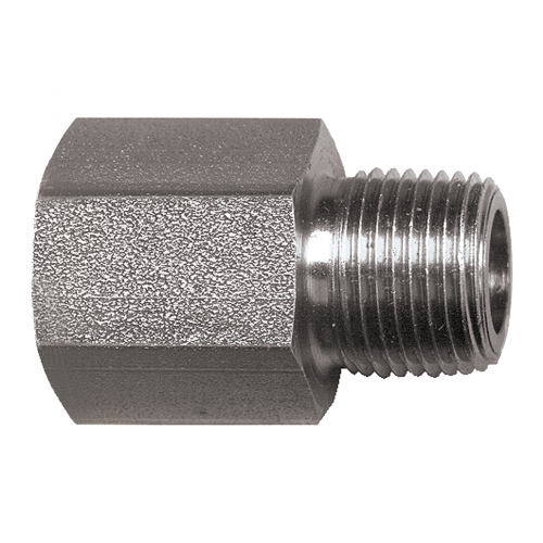 Fairview Steel Adapter;1/2FPTx1/2MPT Item #: FVF-S1020-DD | GarageAndFab.com