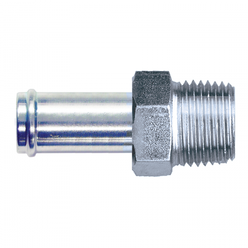 Fairview Steel Hose Insert;3/4x3/4MPT Item #: FVF-S1125-12E | GarageAndFab.com