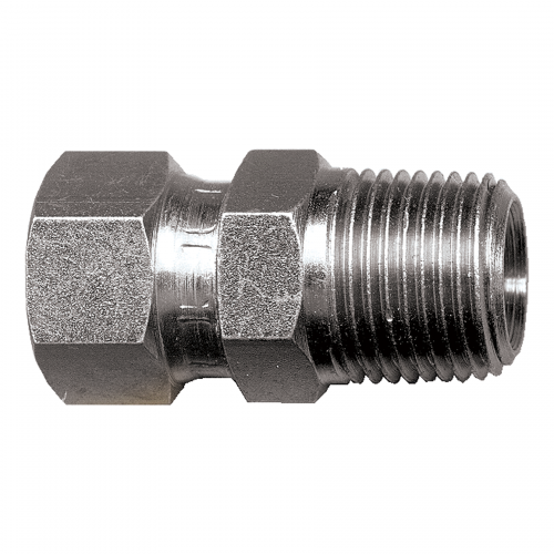 Fairview Steel Adapter;1/2 MPTx1/2 FJIC SW Item #: FVF-S3520-8D | GarageAndFab.com