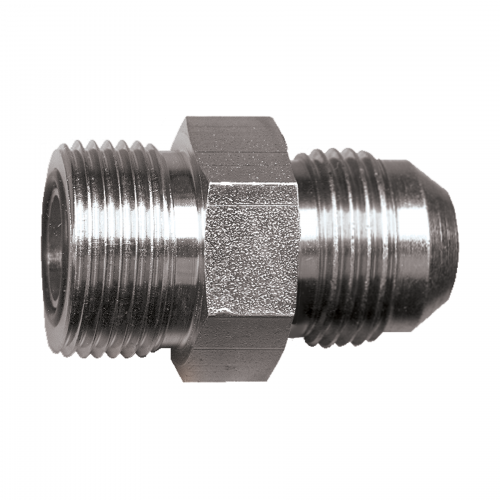 Fairview Steel Adptr;9/16-18 MORFSx1/4MJIC Item #: FVF-S3937-4 | GarageAndFab.com