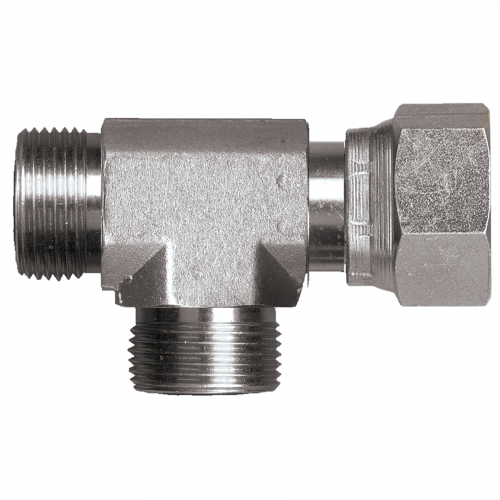 Fairview Steel Tee;9/16-18 MORFSxFORFSxMORFS Item #: FVF-S3951F-4 | GarageAndFab.com