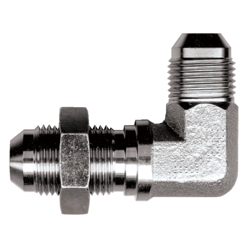 Fairview Steel Blkhd 90Elbow;3/8 MJIC Item #: FVF-S3855-6 | GarageAndFab.com