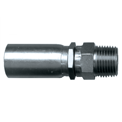 Fairview U Series Crimp End;1/4ID x1/4MPT SW Item #: FVF-SC625SW-4B | GarageAndFab.com
