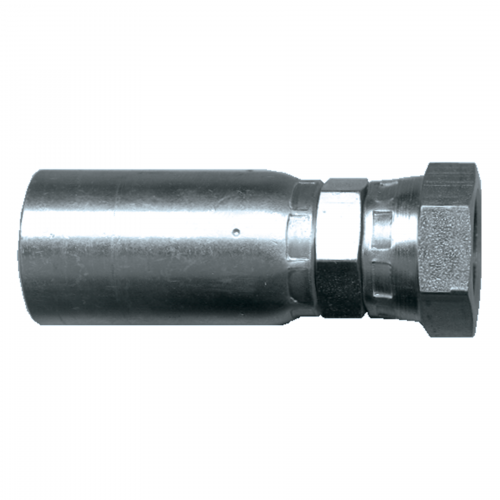 Fairview U Series Crimp End;3/8ID x3/8NPSM Item #: FVF-SC626SW-6C | GarageAndFab.com