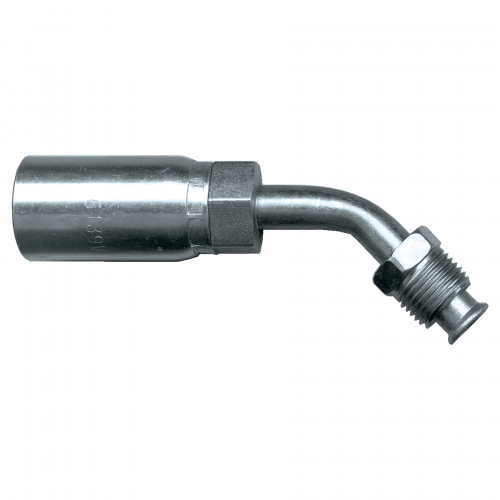 Fairview U Series Crimp End;45Elbow;3/8ID x3/8INVFL Item #: FVF-SC632-66 | GarageAndFab.com