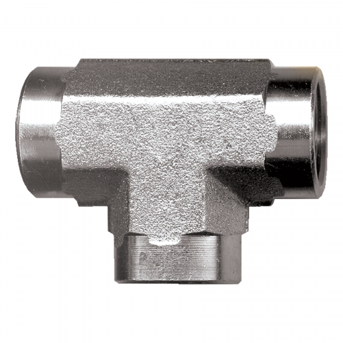 Fairview Steel Tee;1/4FPT Item #: FVF-S1001-B | GarageAndFab.com