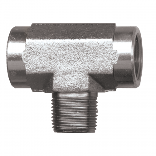 Fairview Steel Tee;3/8FPTx3/8FPTx3/8MPT Item #: FVF-S1006-C | GarageAndFab.com