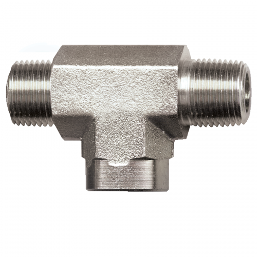 Fairview Steel Tee;1/4MPTx1/4MPTx1/4FPT Item #: FVF-S1006M-B | GarageAndFab.com