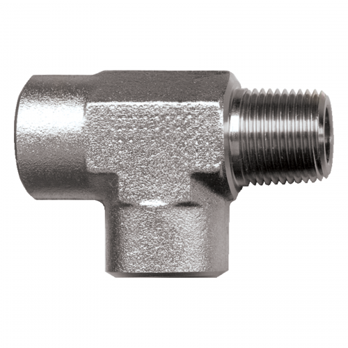 Fairview Steel Tee;1-1/4FPTx1-1/4MPTx1-1/4FPT Item #: FVF-S1007-J | GarageAndFab.com