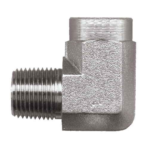 Fairview Steel 90Elbow;1/8MPTx1/4FPT Item #: FVF-S1016-AB | GarageAndFab.com