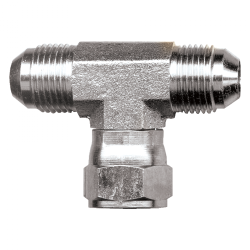 Fairview Steel Tee;1/2 MJICx1/2 FJIC SW Item #: FVF-S3545-8 | GarageAndFab.com