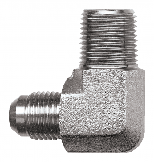 Fairview Steel 90Elbow;3/8MJICx1/8MPT Item #: FVF-S3749-6A | GarageAndFab.com