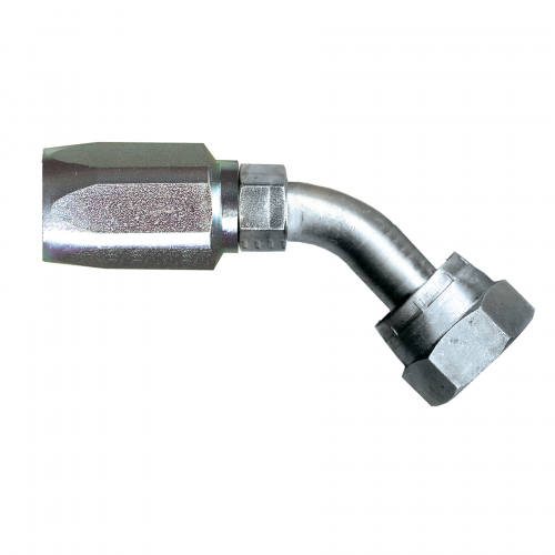 Fairview 100R5 Reusable 45Elb Hose End;1/2x1/2FJIC Item #: FVF-SR540-88 | GarageAndFab.com