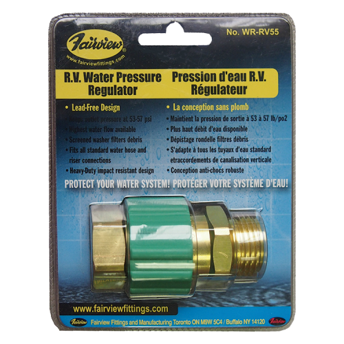 Fairview RV Water Pressure Regulator Item #: FVF-WR-RV55 | GarageAndFab.com